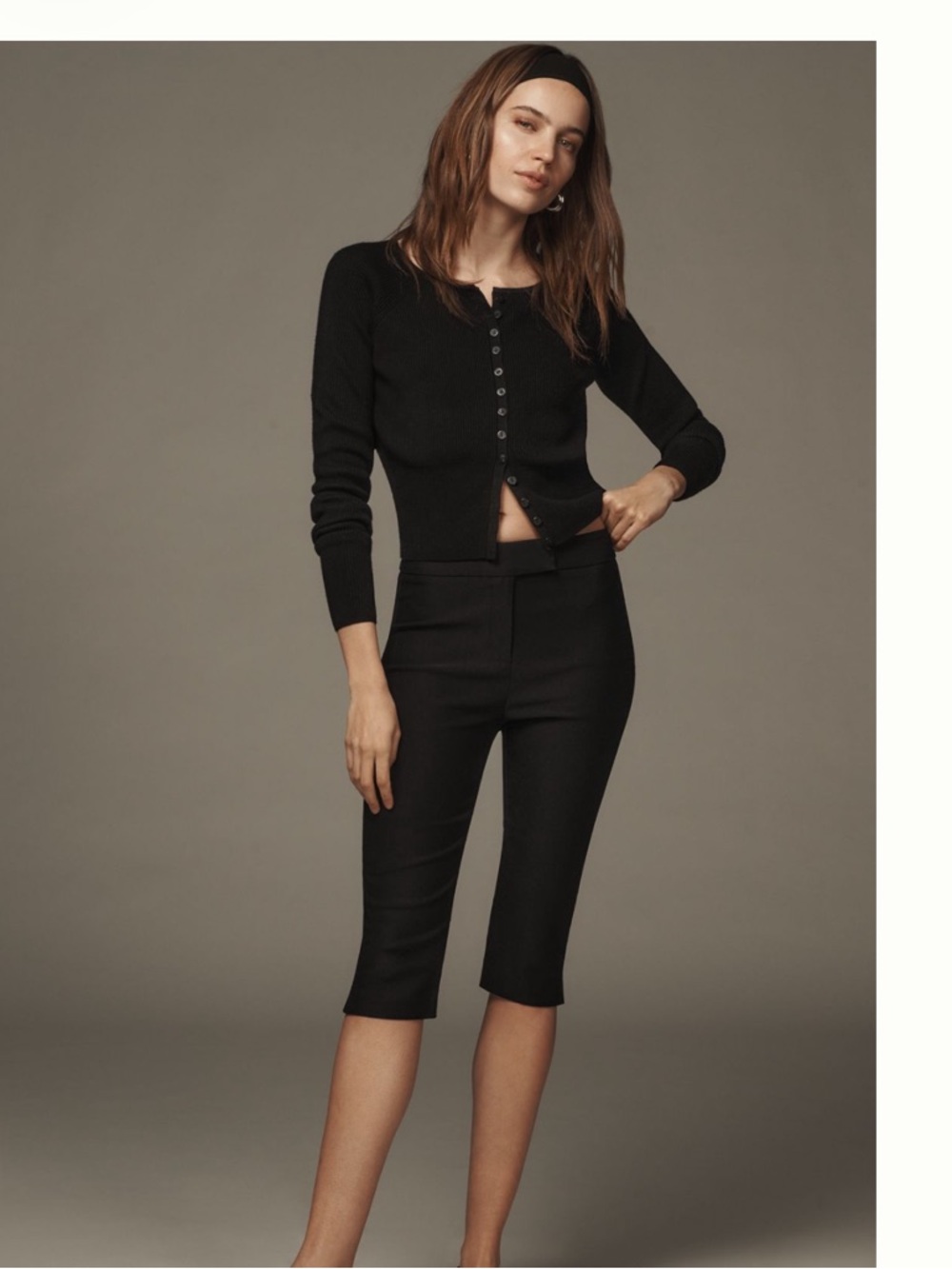 Reformation Wool Cardigan in black NWT - Picture 4 of 4